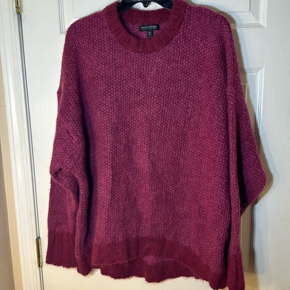 BANANA REPUBLIC ANDI OVERSIZED ALPACA-BLEND SWEATER MADE OF ITALIAN YARN - Picture 1 of 7